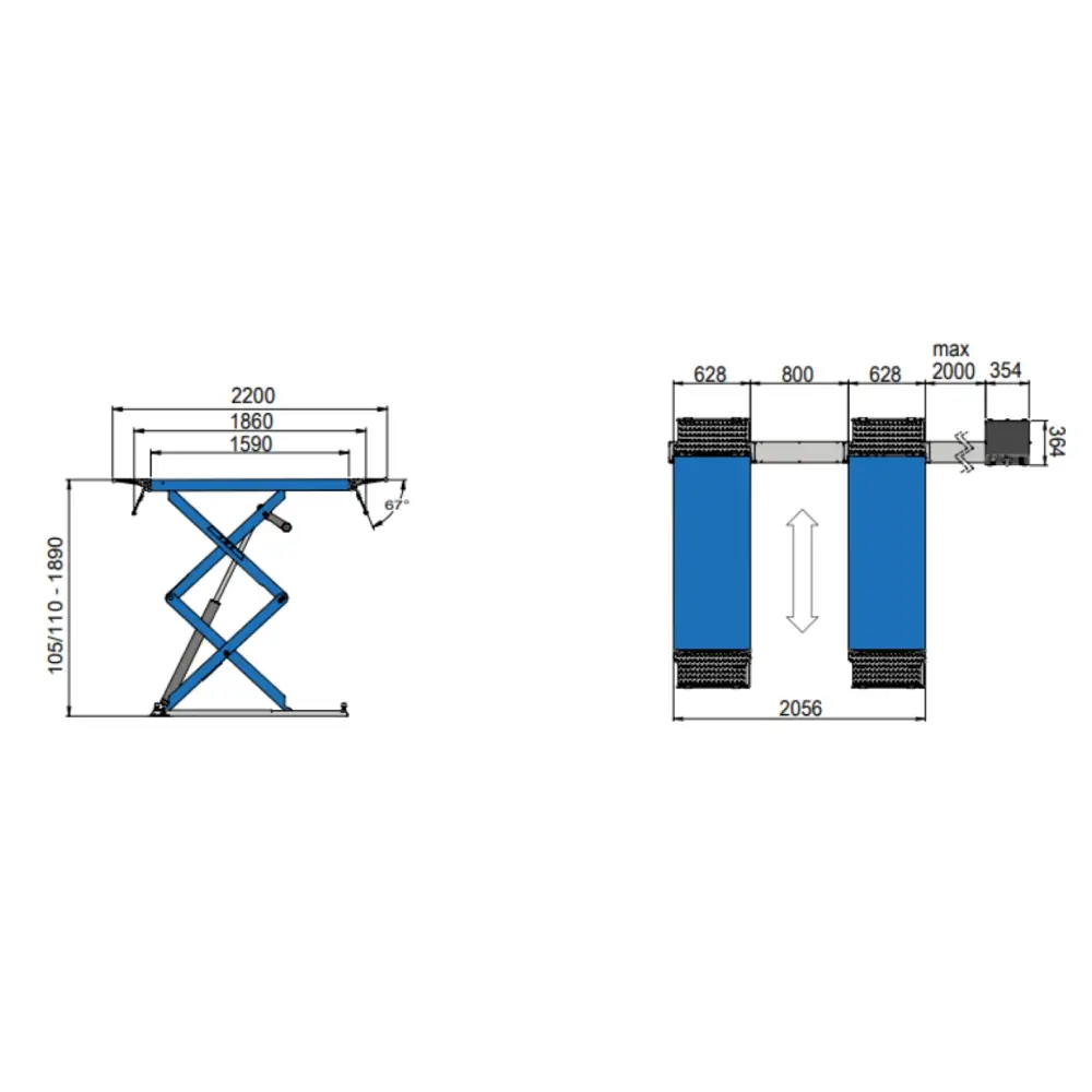 HPA SUPERLIFT 32-2XC EF 3.2t Scissor Lift