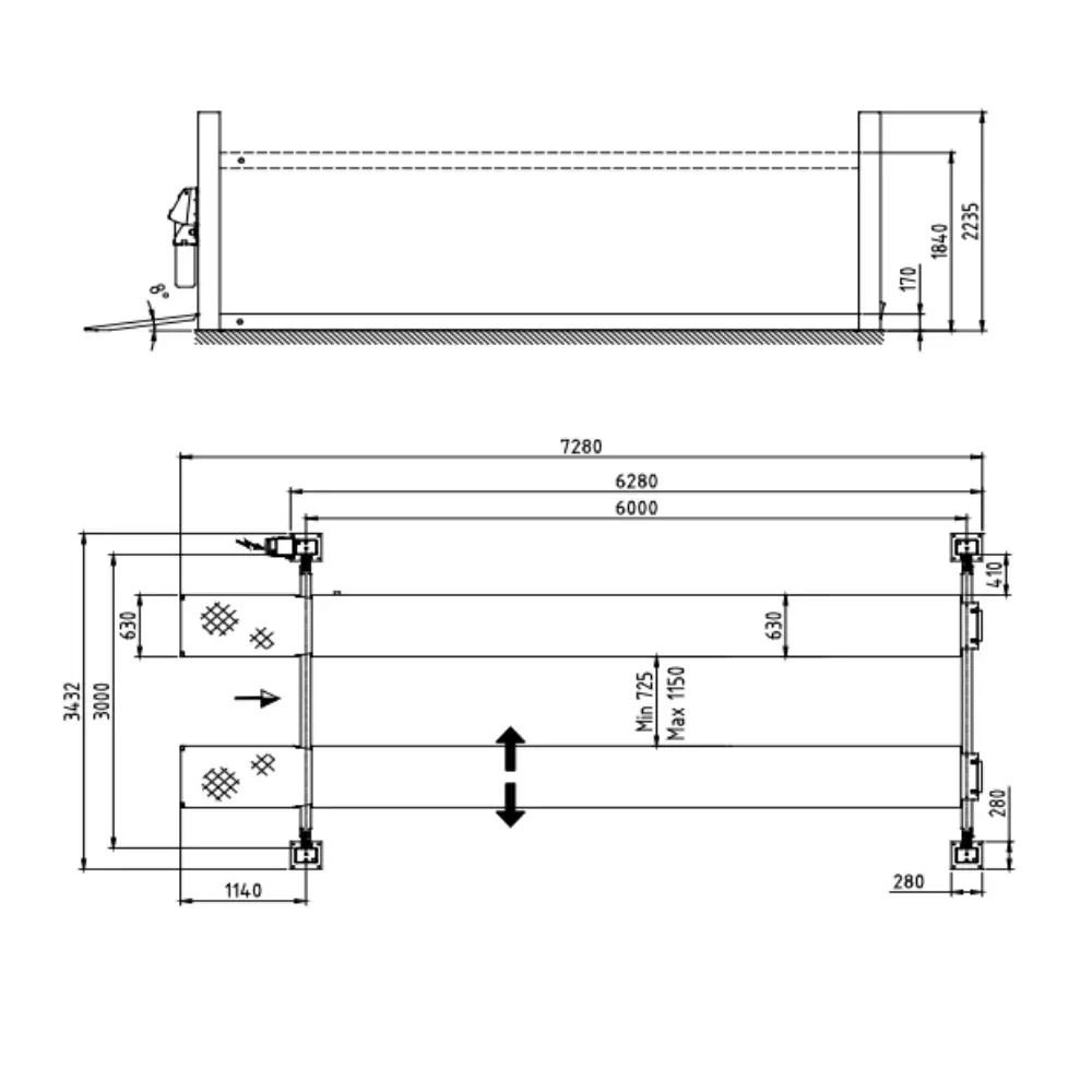 Autop Stenhoj Major 7230 7.2t 4 Post Lift