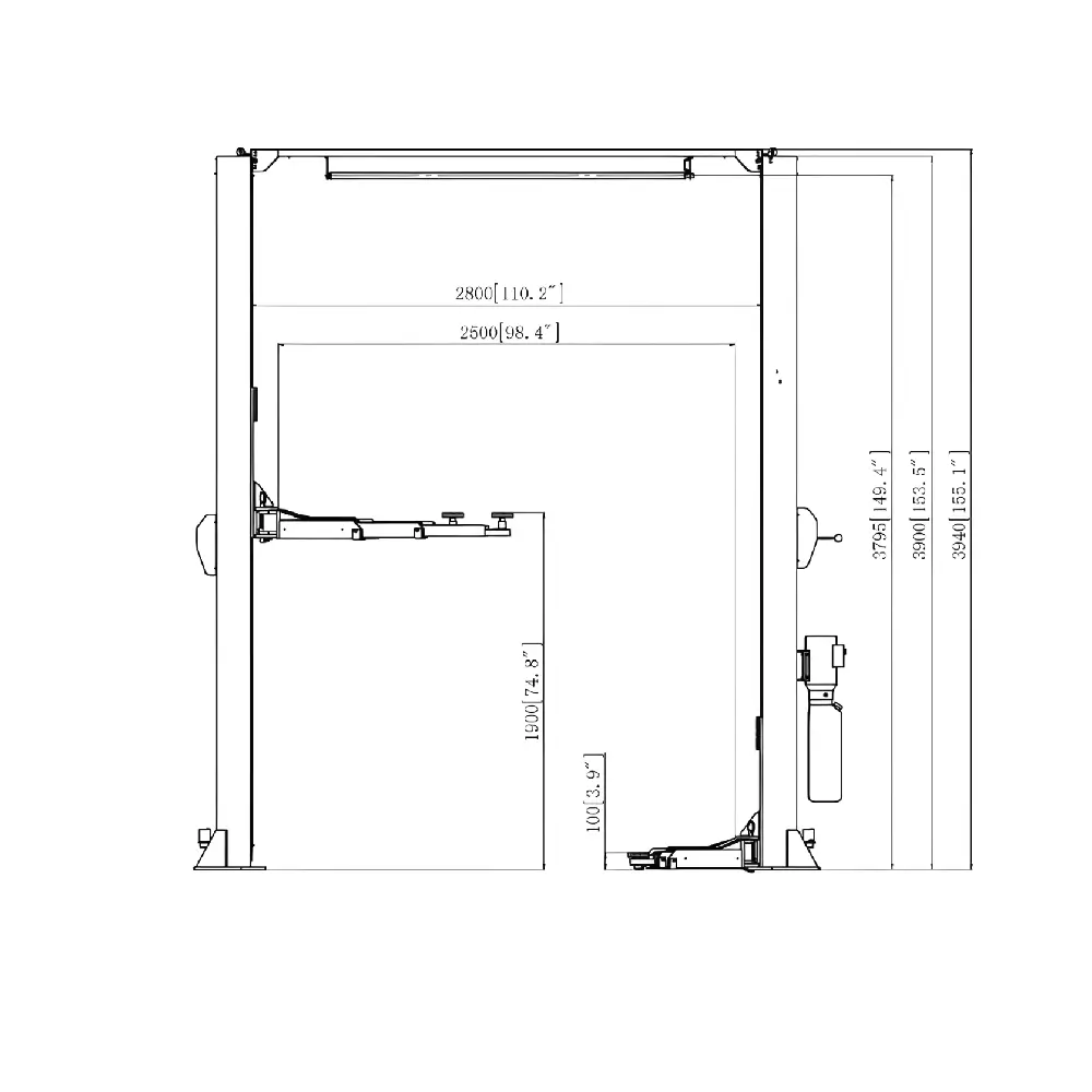AUTEXA 2 Post AX-TL40C 4.0 t Lift