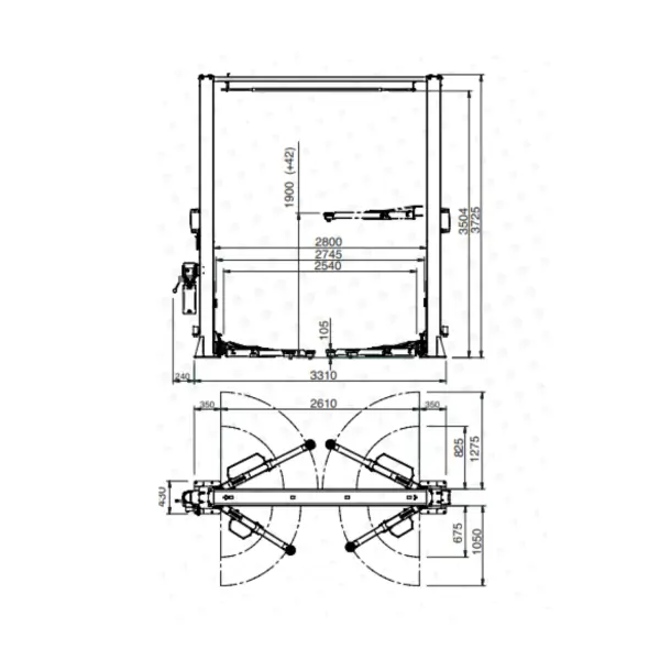 HPA P2C 240C SE 4.0t Lift