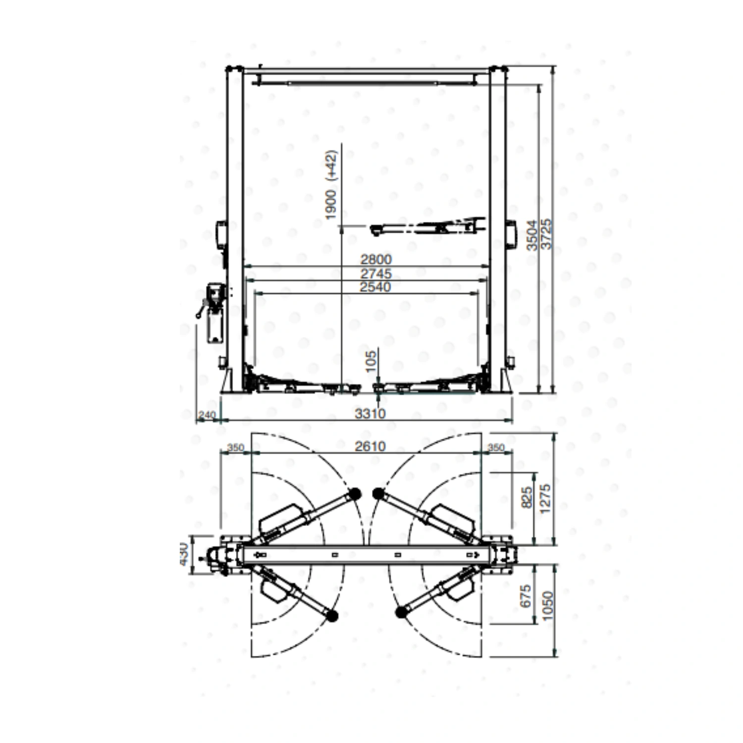 HPA P2C 240C SE 4.0t Lift