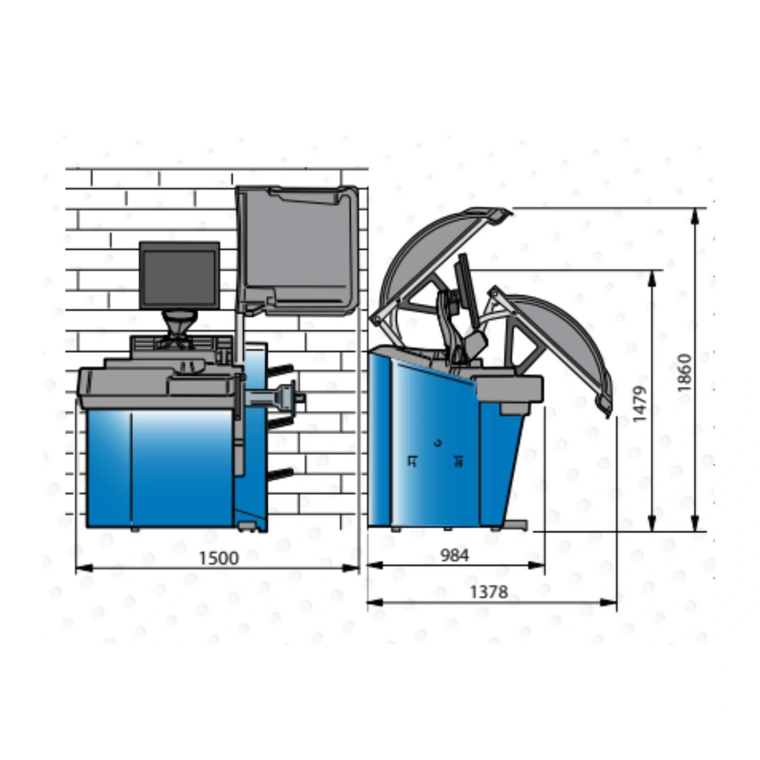 HPA B 355 C Wheel Balancer