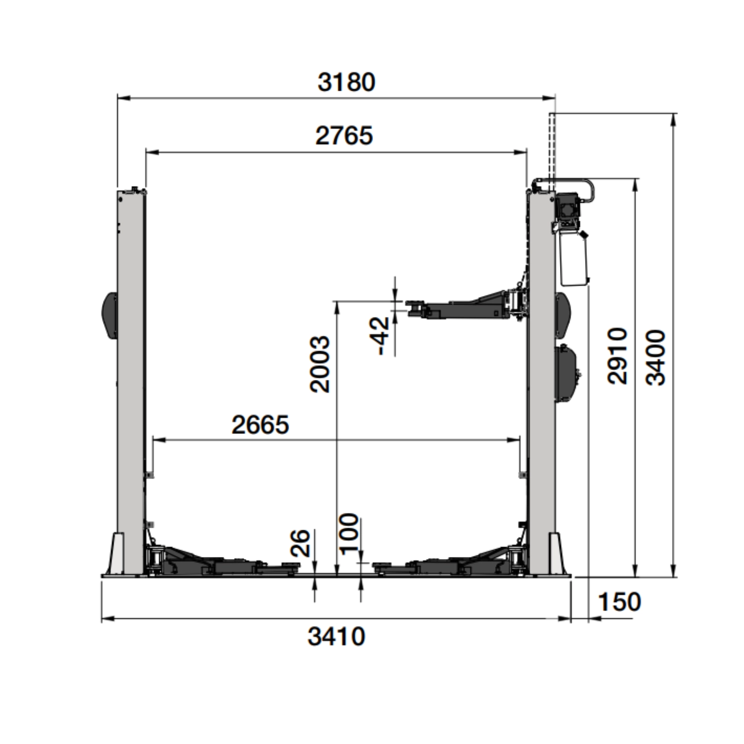 HPA P2C 245C B 4.5t Lift
