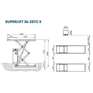 HPA SUPERLIFT 36-2STC E 3.6t Scissor Lift
