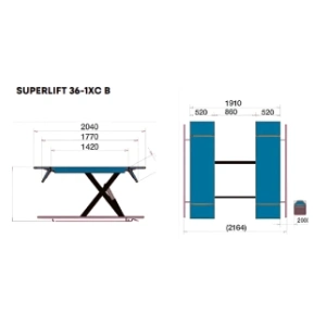 HPA SUPERLIFT 36-1XC B 3.6t Lift