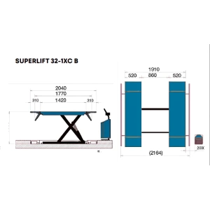 HPA SUPERLIFT 32-1XC B 3.2t Lift