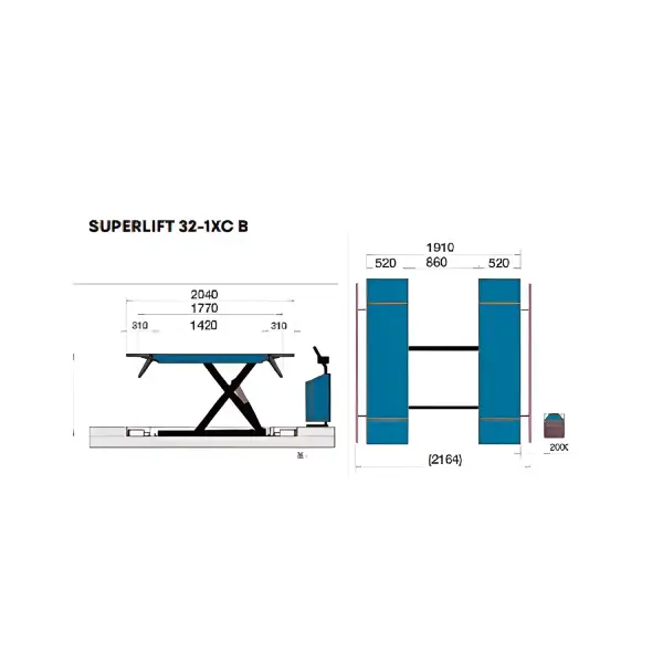 HPA SUPERLIFT 32-1XC B 3.2t Lift