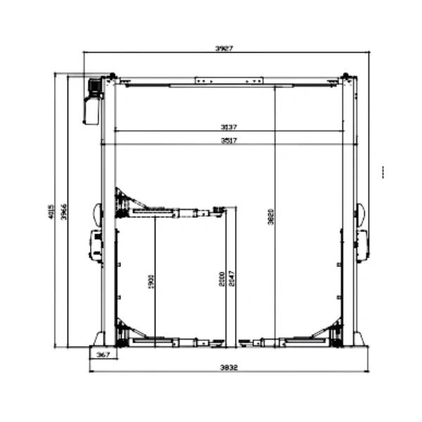 Autop Stenhoj Mascot 55 H 2 Post 5.5t Lift