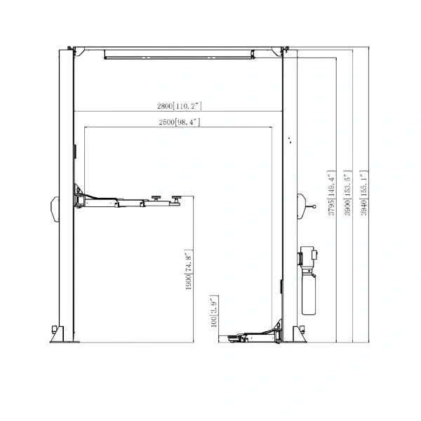 AUTEXA 2 Post AX-TL40C 4.0 t Lift