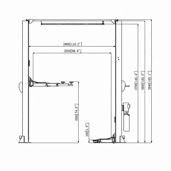AUTEXA AX-TL45C 4.5t 2 Post Lift