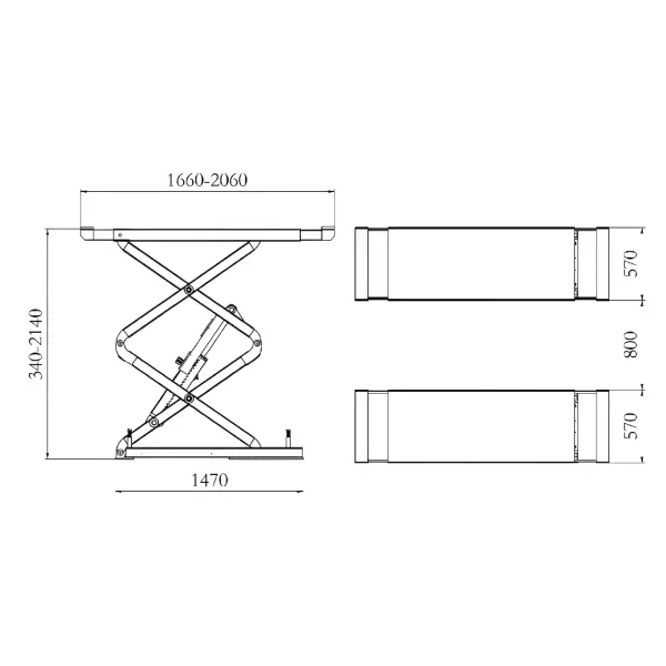 AUTEXA AX-UL30 3.0t Scissor Lift